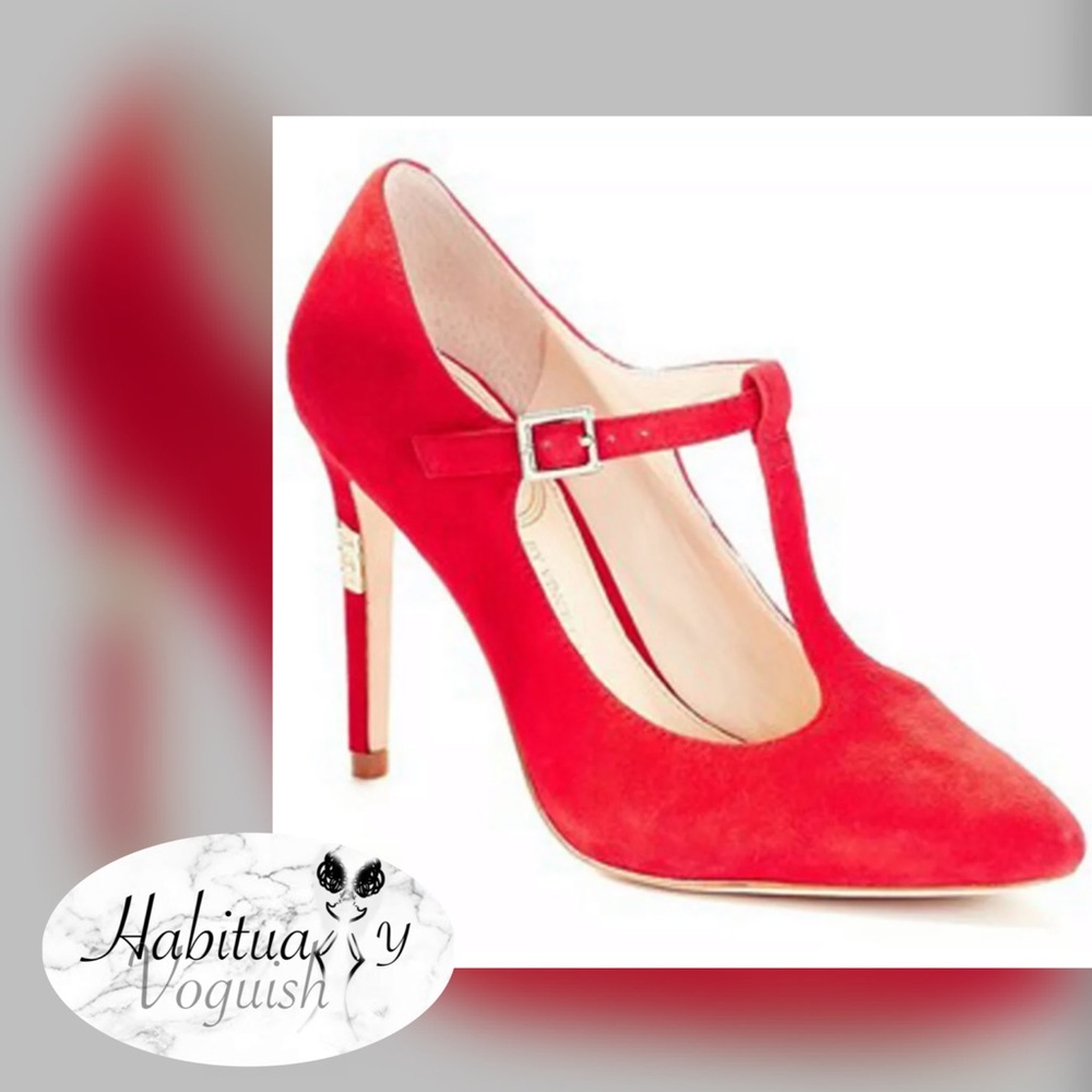 Vince Camuto Signature Red Renna Pump sz 10